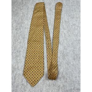 Britches of Georgetowne Geometric Silk Tie Vintage Gold Necktie